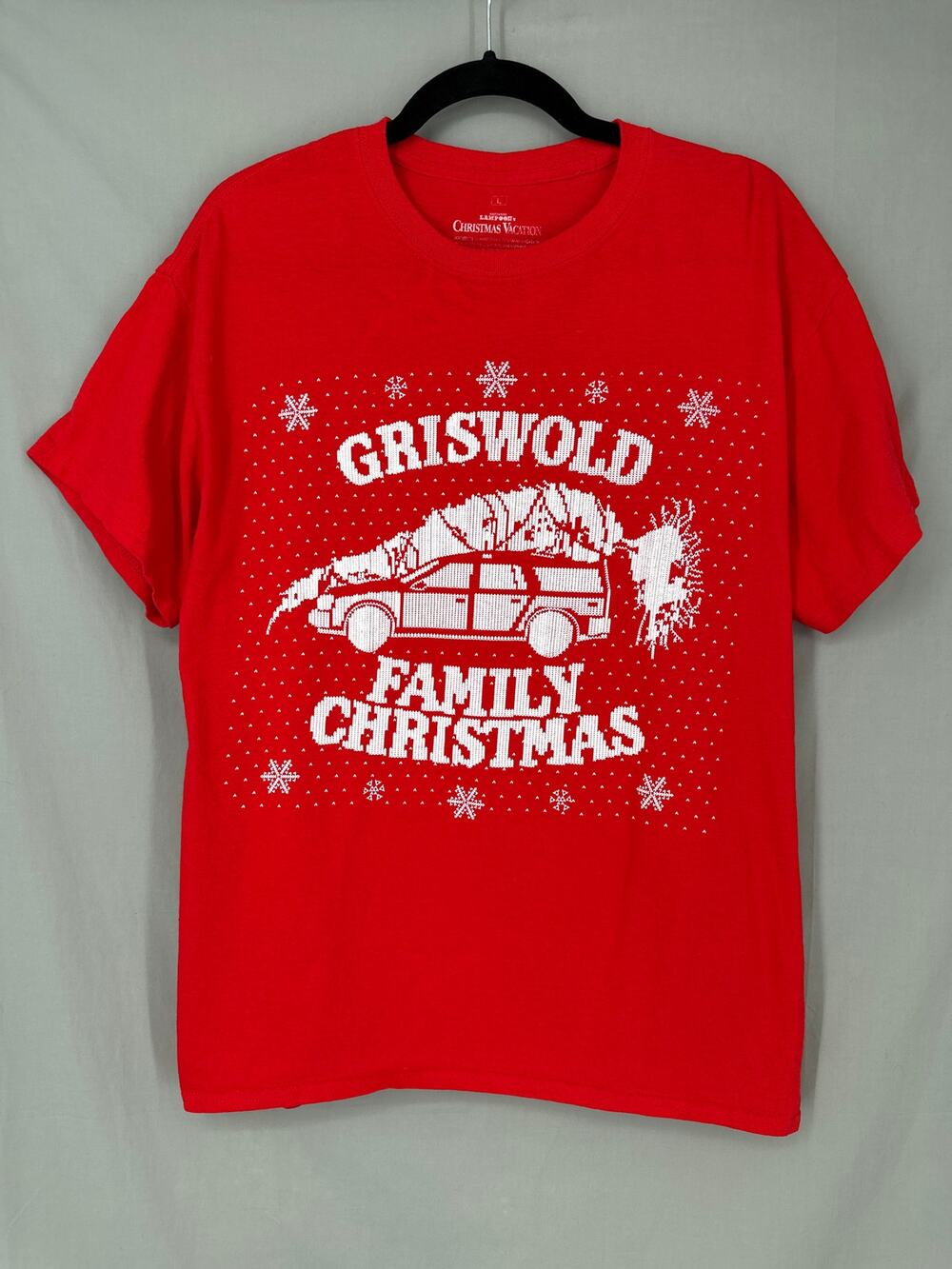 National Lampoons Christmas Vacation Shirt Mens Large Red Griswold Tree Holiday